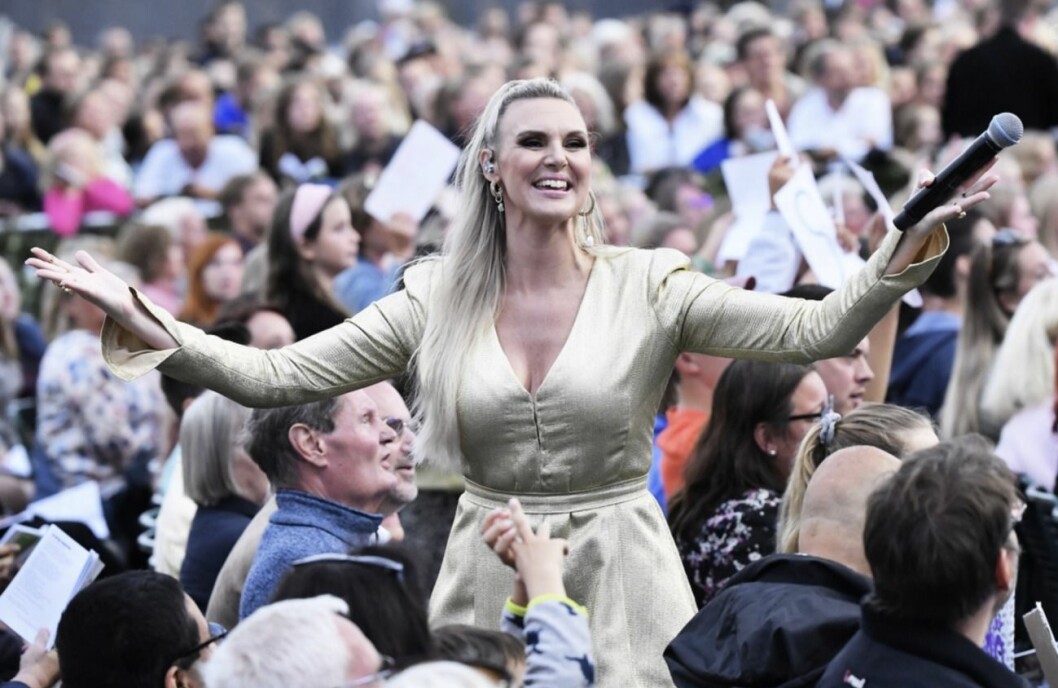 FOTO: Karin Törnblom/TT Sanna Nielsen Allsång på Skansen 2019