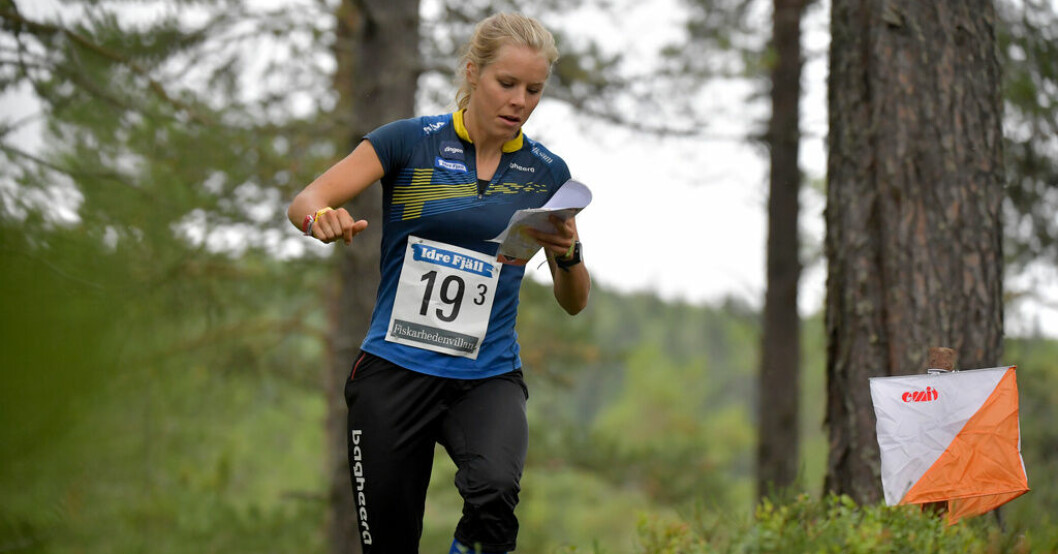 Sara Hagström tog hem segern på medeldistansen i världscuptävlingen i Østfold. Arkivbild. Succé för Hagström – efter mossfall