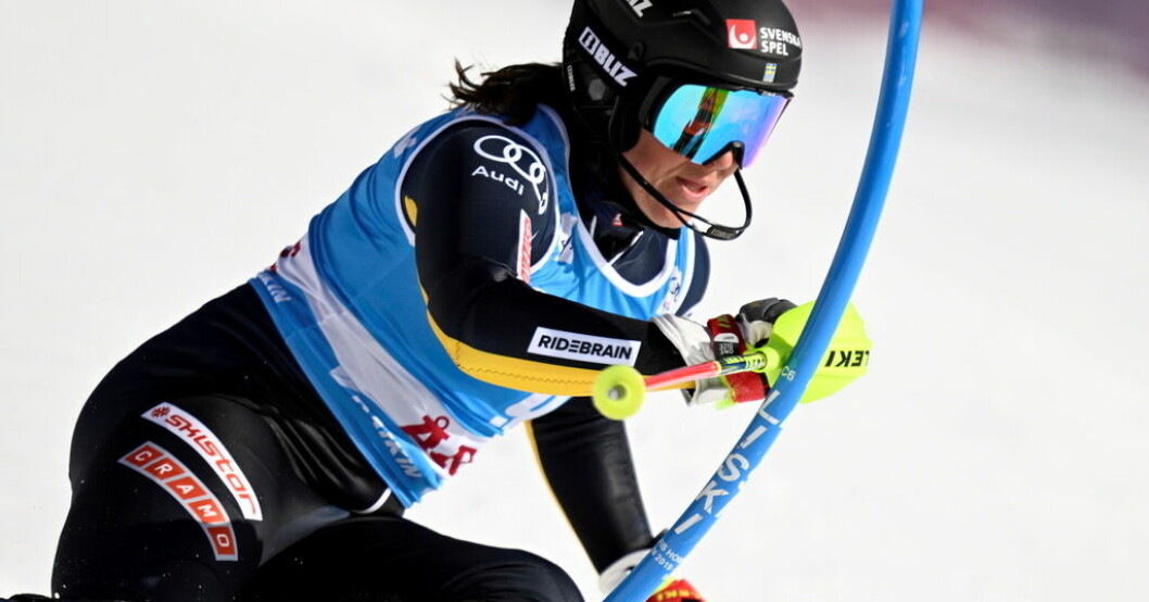 Sara Hector har planer på att åka super-G i vinter. Kanske sker det i den nya lagkombinationen i Crans Montana i februari. Arkivbild. Lagkombination nyhet i alpina världscupen