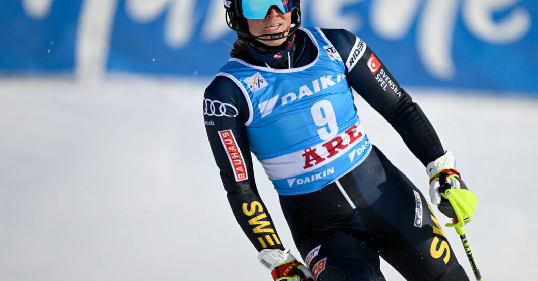 Sara Hector körde ur tidigt i årets sista storslalomtävling. Arkivbild. Hector körde ur – Shiffrin satte nytt rekord