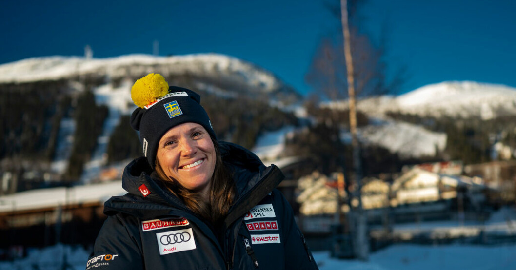 Sara Hector. Arkivbild. Hector kan göra comeback i super-G efter tio år