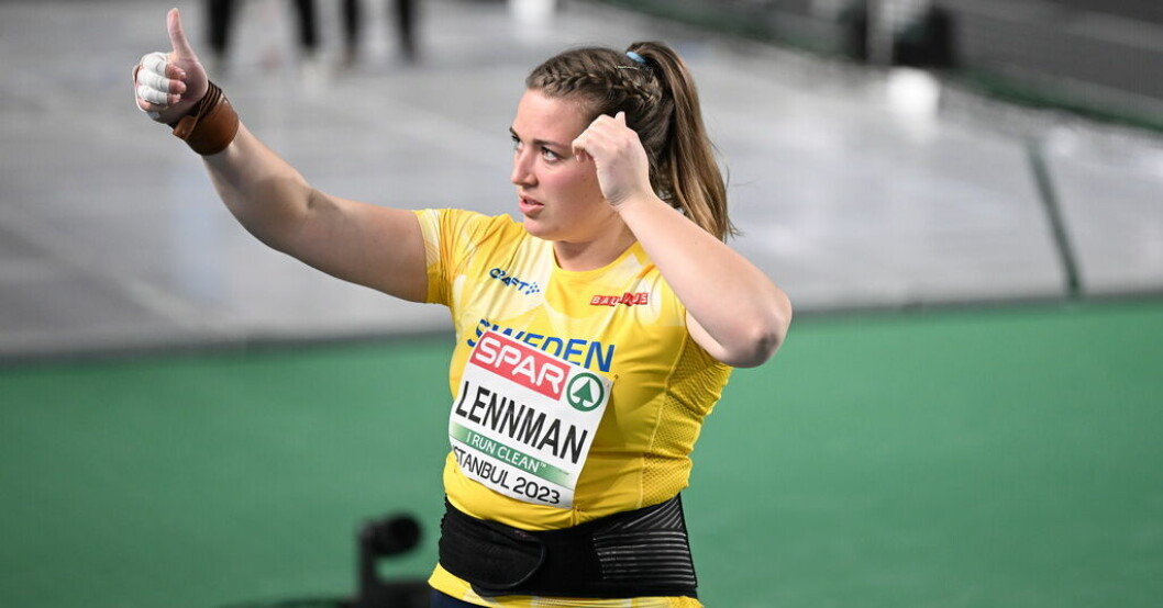 Sara Lennman tog sig inte vidare från damernas kulkval. Trots finalmissen: "Jättenöjd"