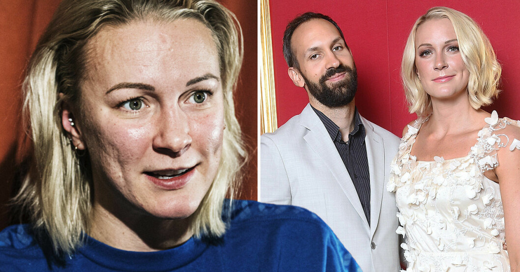 Sarah Sjöström och pojkvännen Johan de Jong Skierus.
