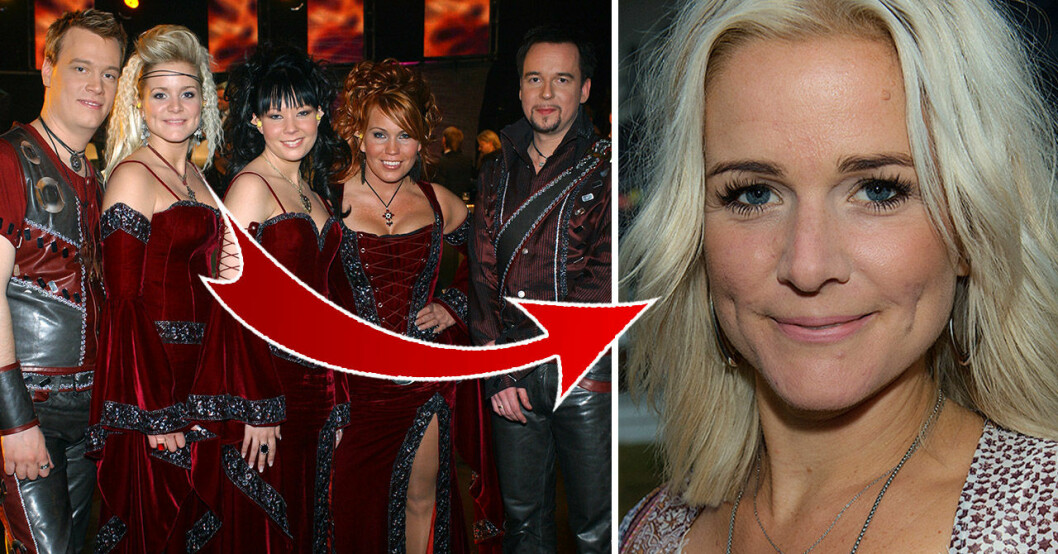 Sarek: Zara Kronvall, Jessica Wetterstrand, Ola Hertzberg, Göran Månsson, Stina Jadelius i Melodifestivalen 2004.