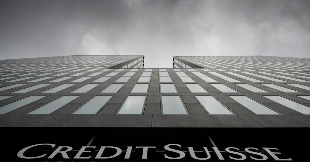 Schweiz centralbank är redo att stötta storbanken Credit Suisse, om nödvändigt. Arkivbild Credit Suisse likviditet garanteras