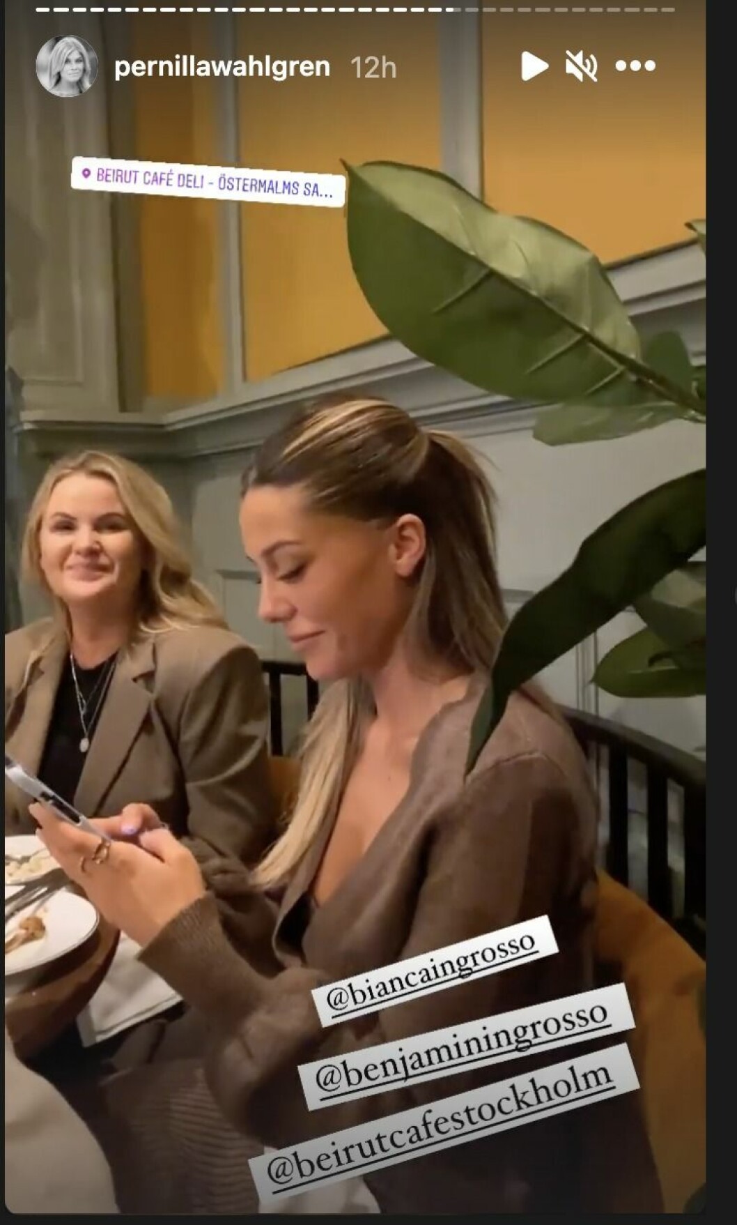 Bianca Ingrosso var på plats för att fira sin lillebror Benjamin på hans 24-årsdag.