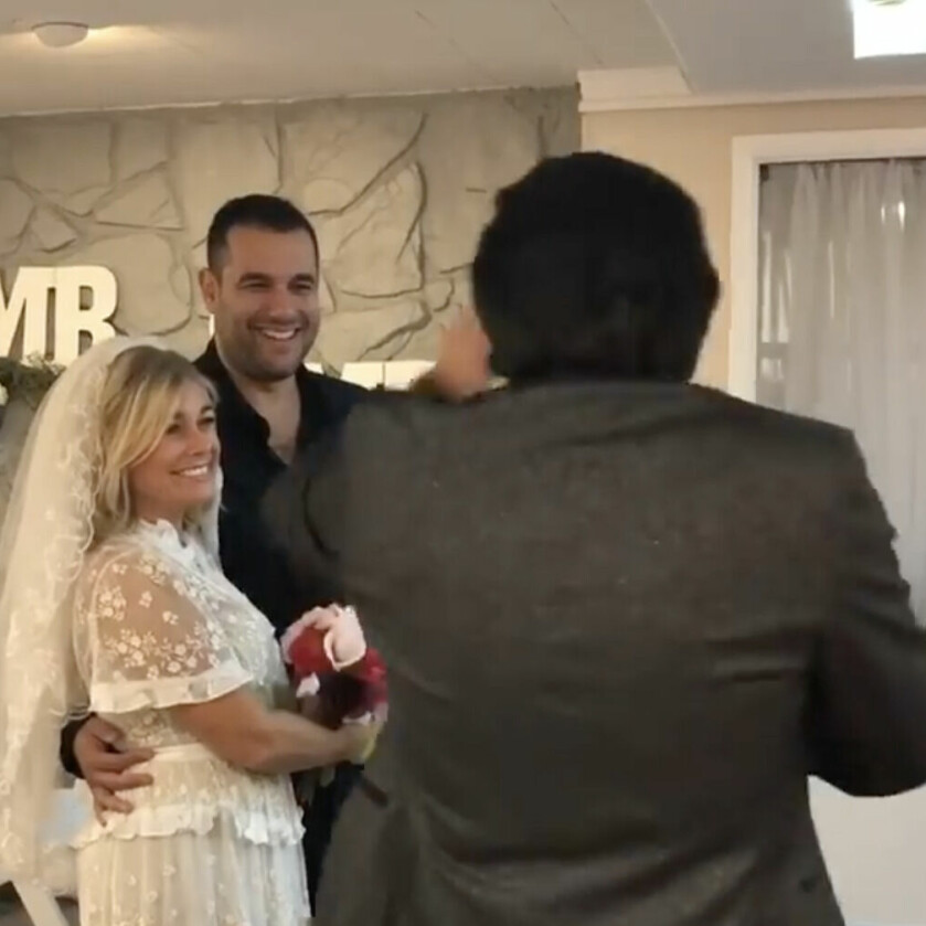 Pernilla Wahlgren och Edward af Sillén, Las Vegas 2021.