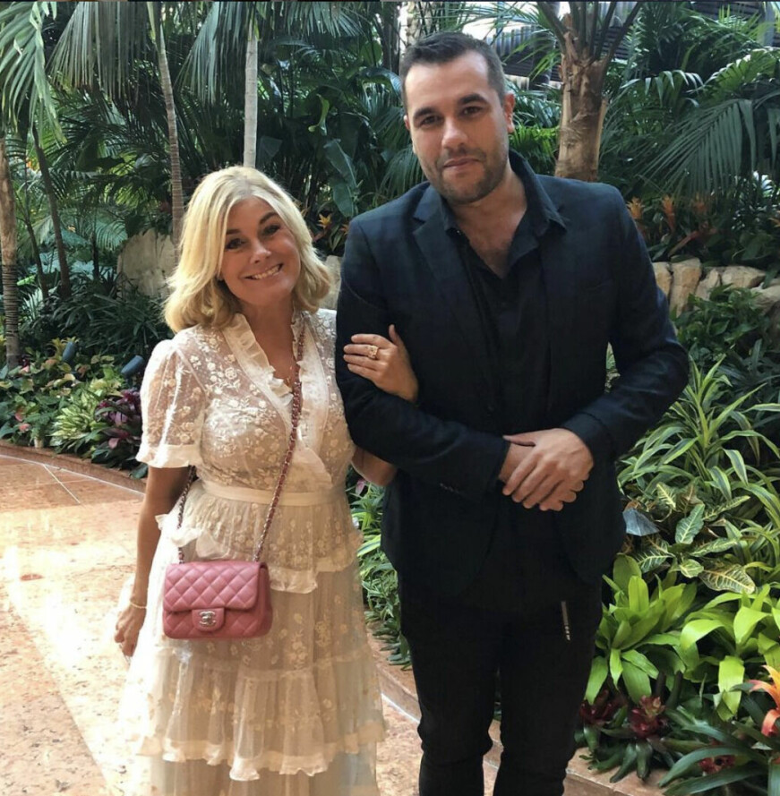 Pernilla Wahlgren och Edward af Sillén, Las Vegas 2021.