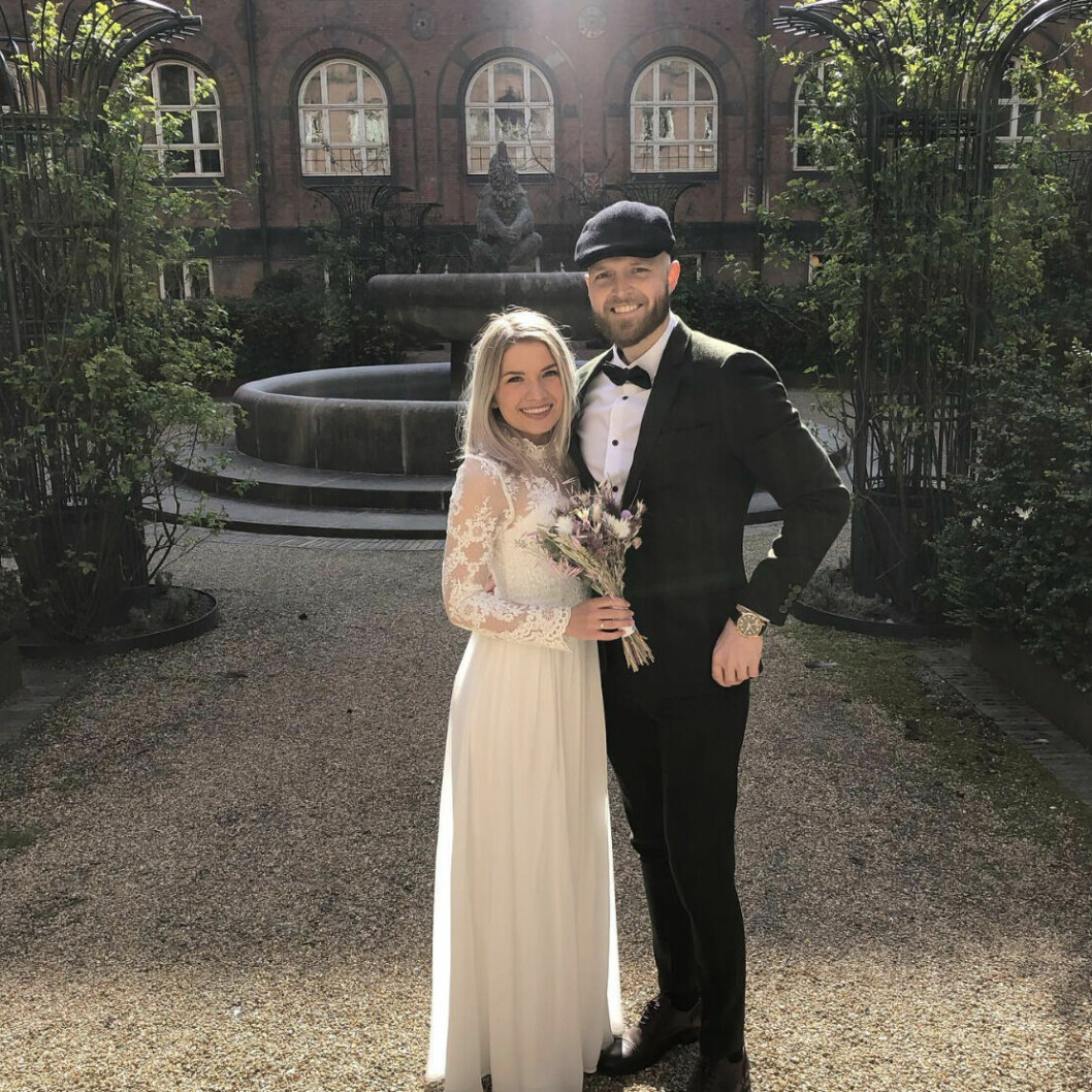Martin, 29, och Natasia, 27, gifte sig.