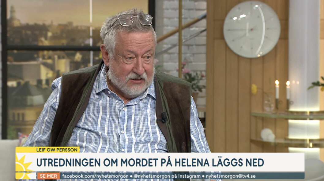 Leif GW Persson rasar mot polisen i TV4.