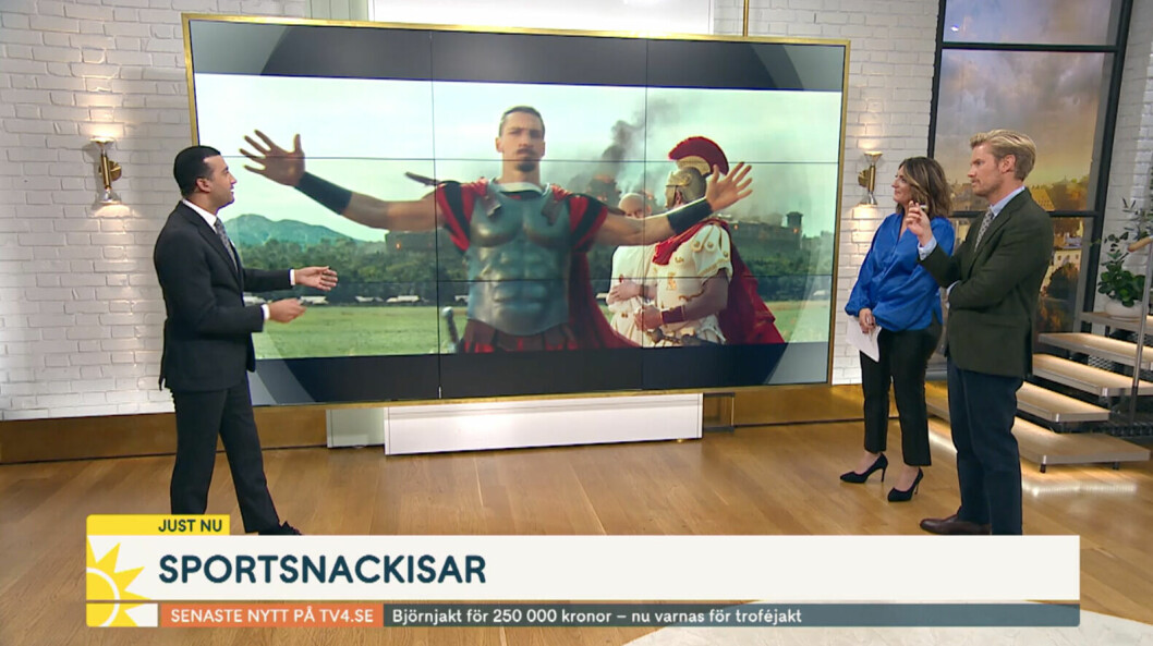 Zlatan togs upp i TV4.