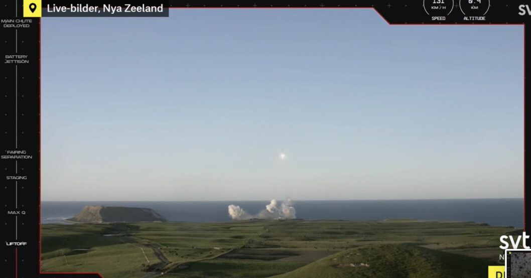 Satelliten sköts upp från Nya Zeeland. Satelliten sköts upp från Nya Zeeland.