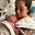Ryder på mamma Nicaelas bröst efter förlossningen.