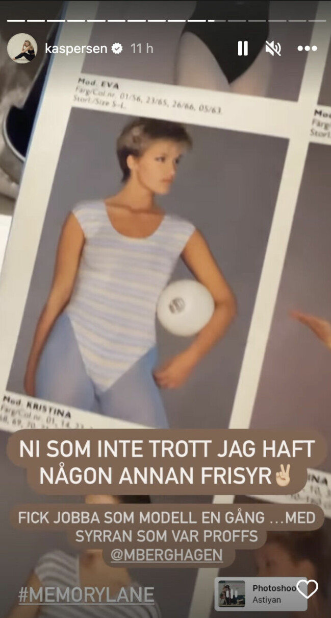 Screenshot Kristin Kaspersens Instagram. Kristin Kaspersen