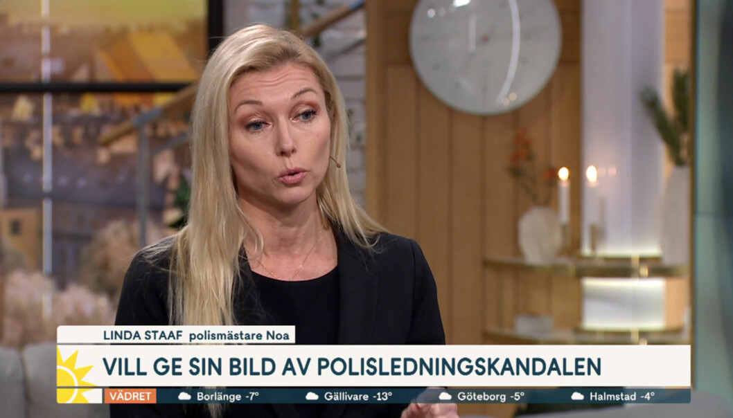 Underrättelsechef Linda Staaf, 46.