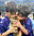 Även Lionel Messis söner fick kyssa VM-pokalen.