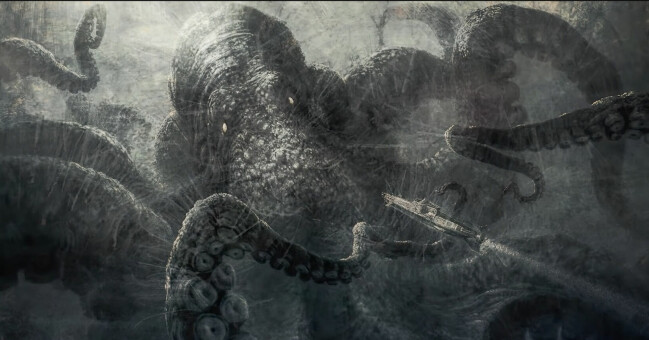 Kraken är ett havsmonster som förekommer i skandinavisk folktro. Sjöodjuret liknas vid en gigantisk bläckfisk. Kraken.