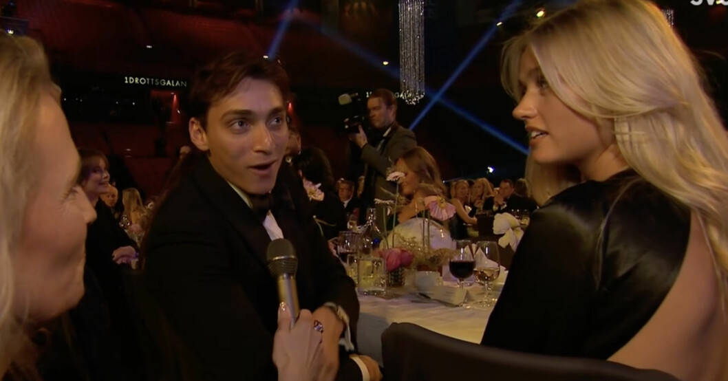 Armand Mondo Duplantis och Desiré Inglander på Idrottsgalan i SVT