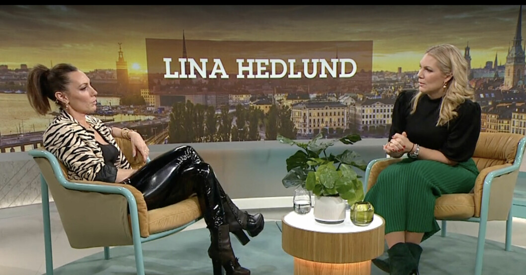 Lina Hedlund i Efter fem. Lina Hedlund i Efter fem.