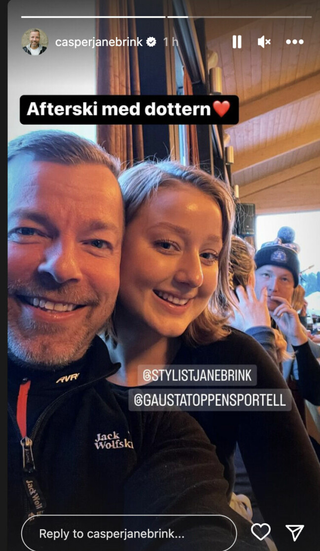 Screenshot Casper Janebrinks Instastory. Casper Janebrinks Instastory