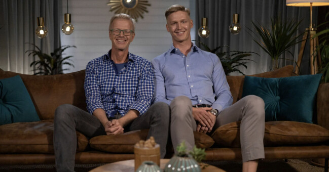 Pappa Jussi och sonen Max. JUSSI OCH MAX