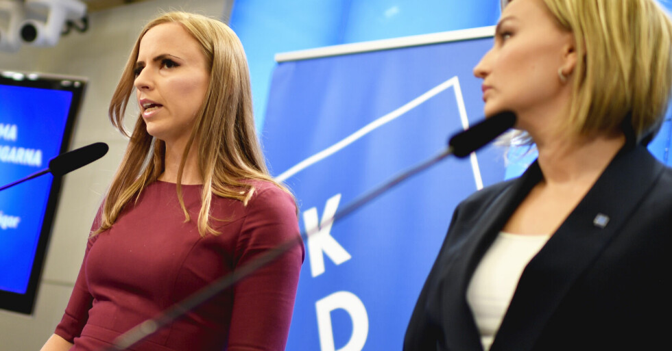 Sara Skyttedal och Ebba Busch.