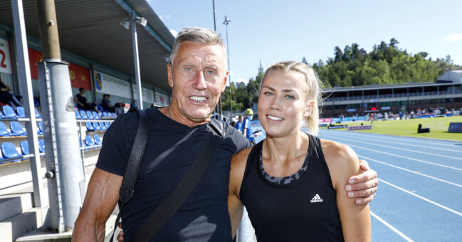 Bianca Salming med pappa Börje Salming innan hans bortgång.