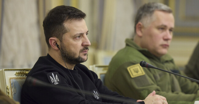 Ihor Zhovkva på en möte med Volodymyr Zelenskyj den 19 januari. Volodymyr Zelenskyj och Ihor Zhovkva.