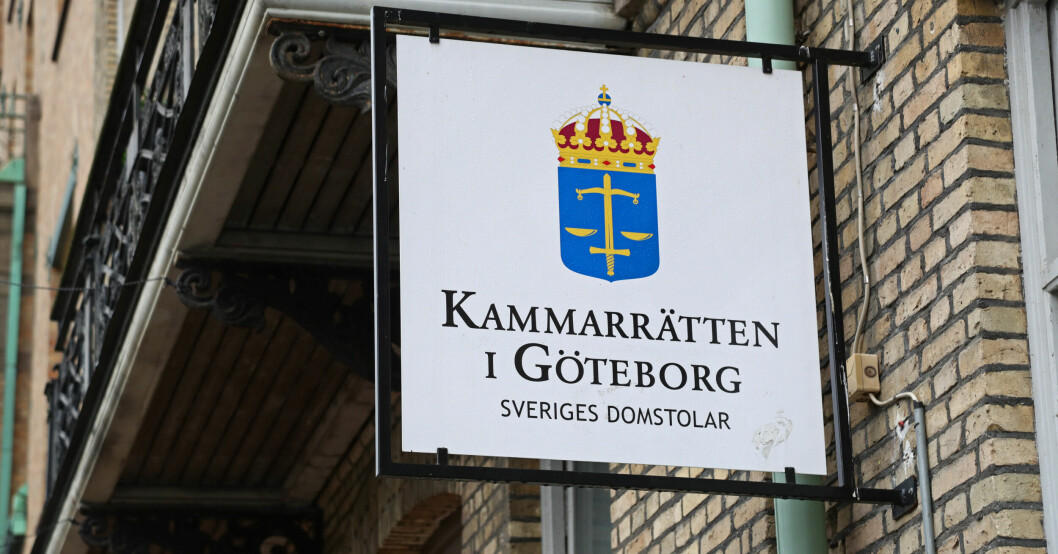 Kammarrätten i Göteborg-skylt.