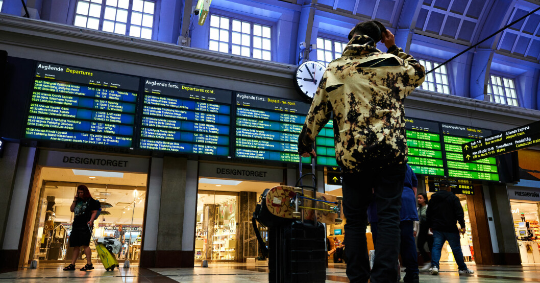 Facket kräver åtgärder för att tågpersonalen ska klara av sitt jobb. Stockholms centralstation.