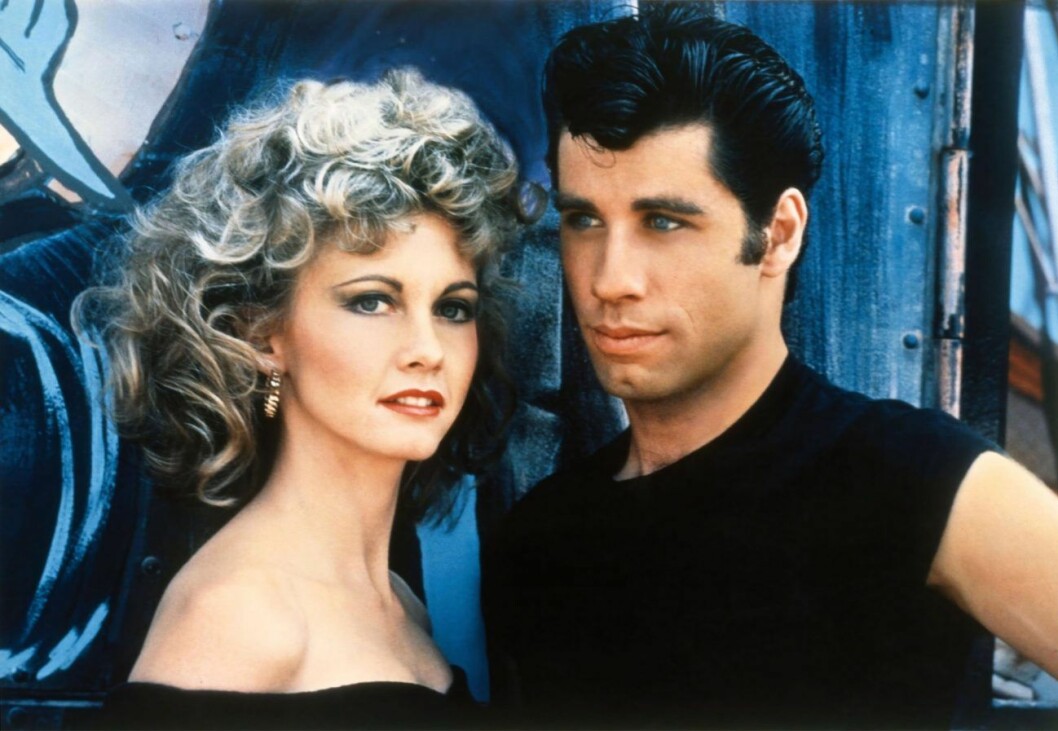 Oliva och John som vi minns dem för 41 år sen. Olivia Newton-John och John Travolta