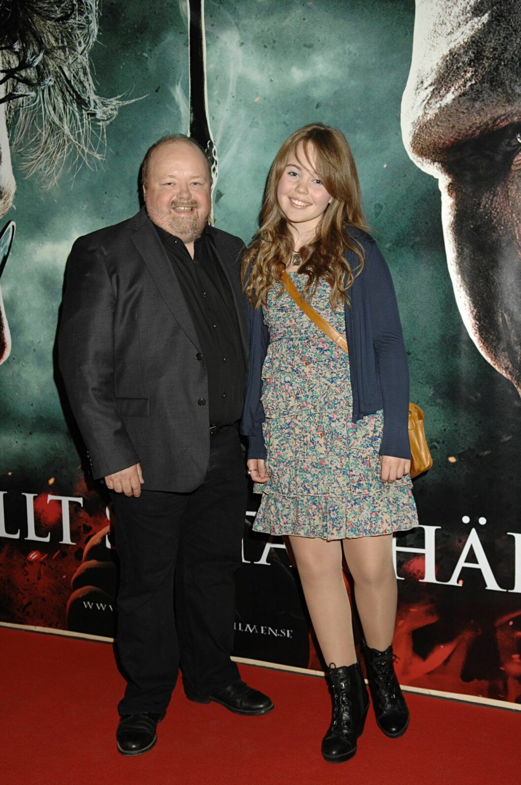 Kalle Moraeus och dottern Johanna på röda mattan 2011. Kalle Moraeus och dottern Johanna på röda mattan 2011.