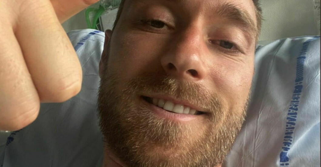 <strong>Christian Eriksen publicerade en bild på Instagram där han tackar för stödet, sedan drog han sig undan offentligheten.</strong> Efter kollapsen publicerade Christian Eriksen en bild på Instagram där han tackar för stödet och gör tummen upp.