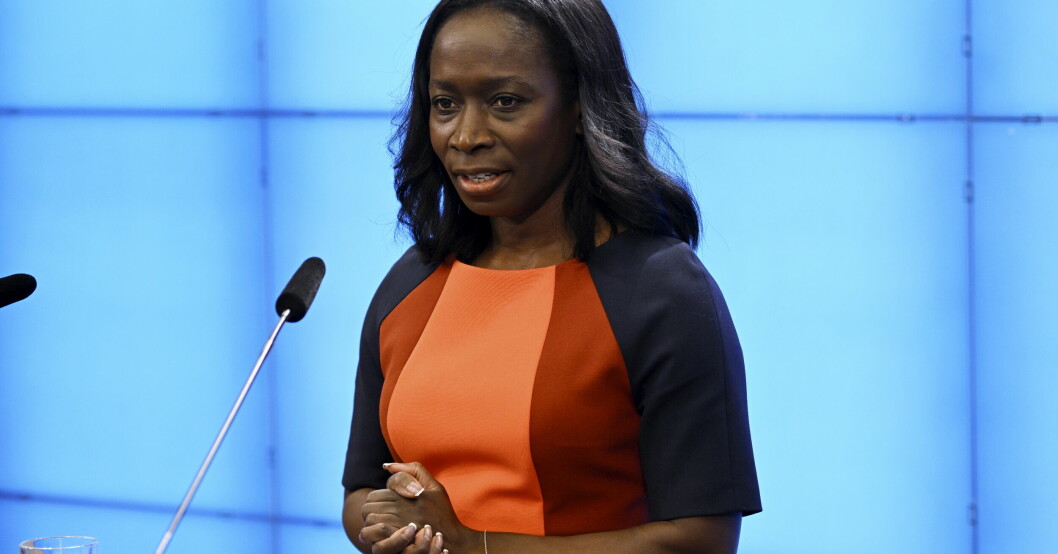 Nyamko Sabuni var partiledare mellan åren 2019 och 2022. Nyamko Sabuni.