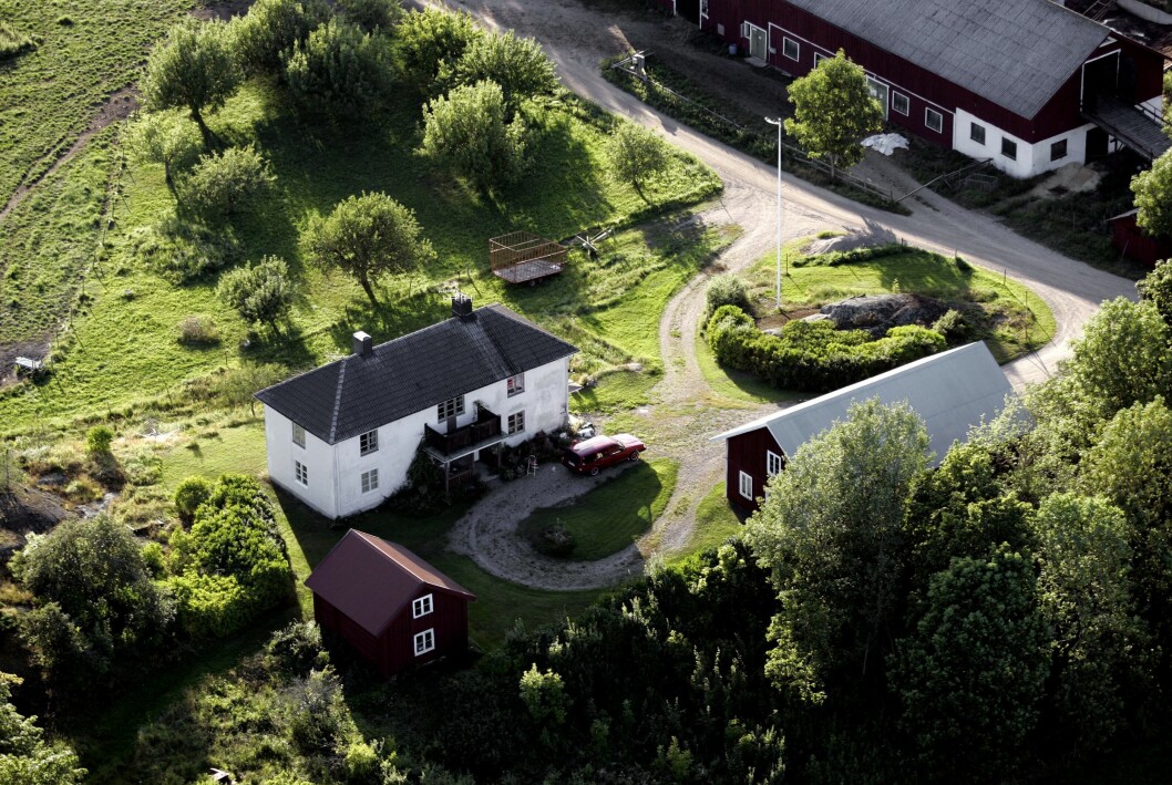 Övre Torp Gård. Göran Perssons och Anitra Steens bostad.