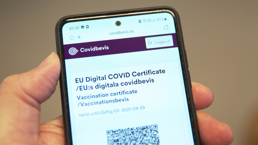 <strong>Covidpass gäller snart om du ska på exempelvis en konsert med publik på fler än 100 personer.</strong> Covidpass i mobilen.