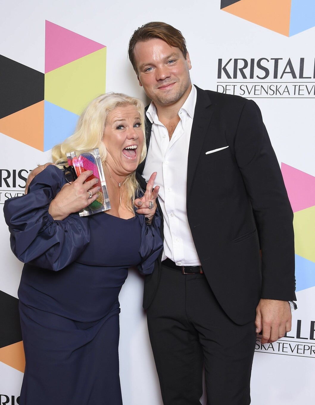 Mia Parnevik med svärsonen Douglas Murray. Mia Parnevik med svärsonen Douglas Murray.