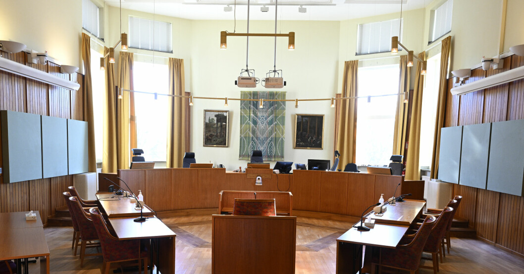 Eksjö tingsrätt Sal 1, där rättegången hålls mot 18-åringen och 20-åringen. Eksjö tingsrätt Sal 1, där rättegången hålls mot 18-åringen och 20-åringen.