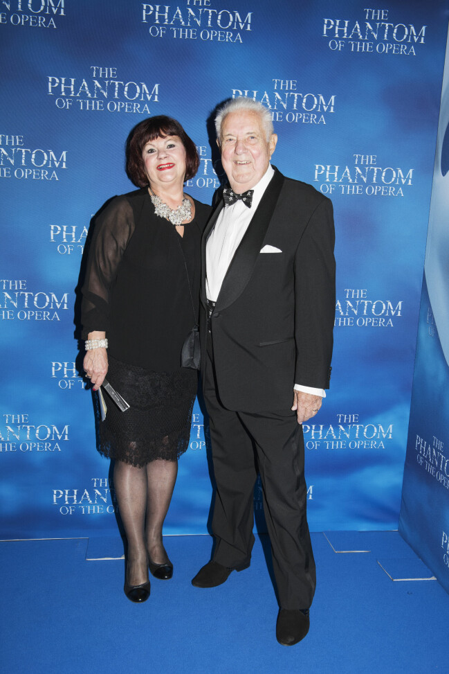 Bert-Åke Varg och Julianna Varg på premiären av Fantomen på operan 2016 FOTO: Ann Jonasson