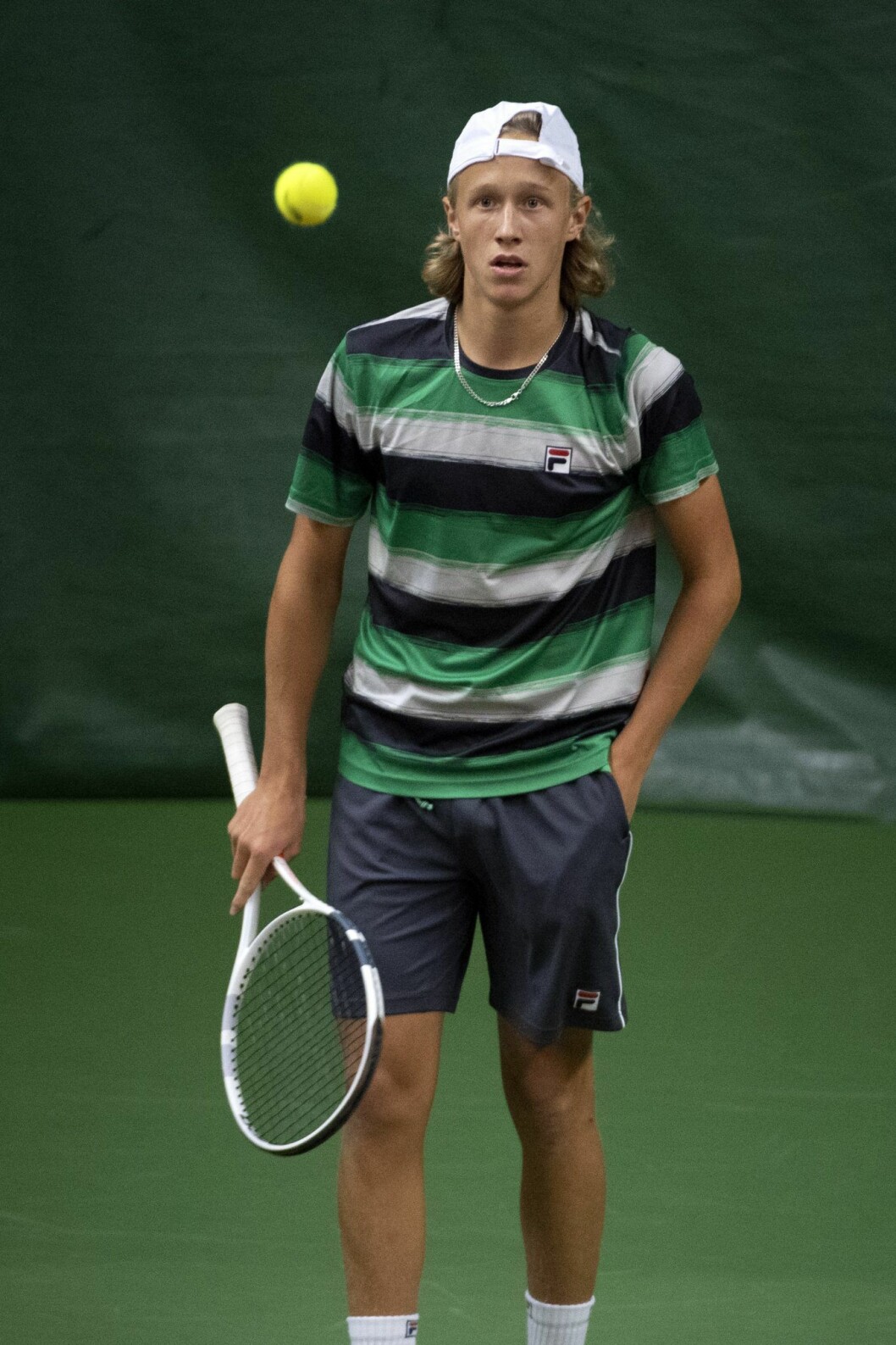 Leo Borg satsar helhjärtat på tennisen. Foto: Jessica Gow / TT Leo Borg