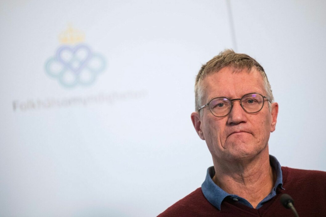 Anders Tegnell under en presskonferens om Coronaviruset. Anders Tegnell under en presskonferens om Coronaviruset.