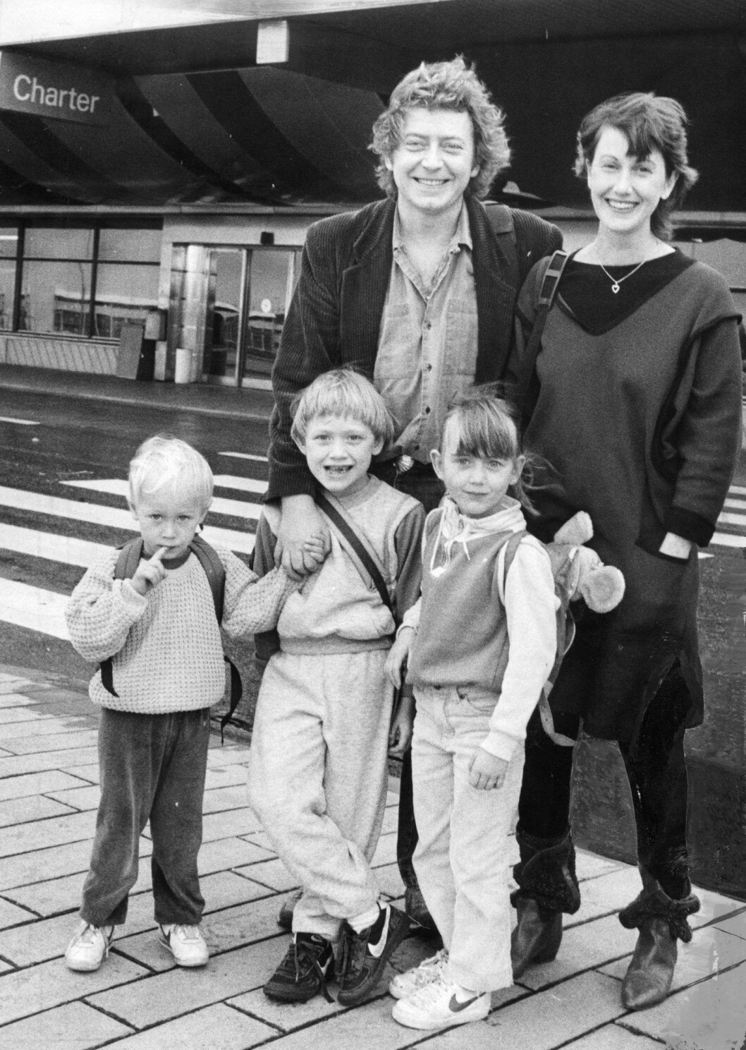 Ulf och Barbro med barnen Carl, Love och Sanna 1984. Foto: TT