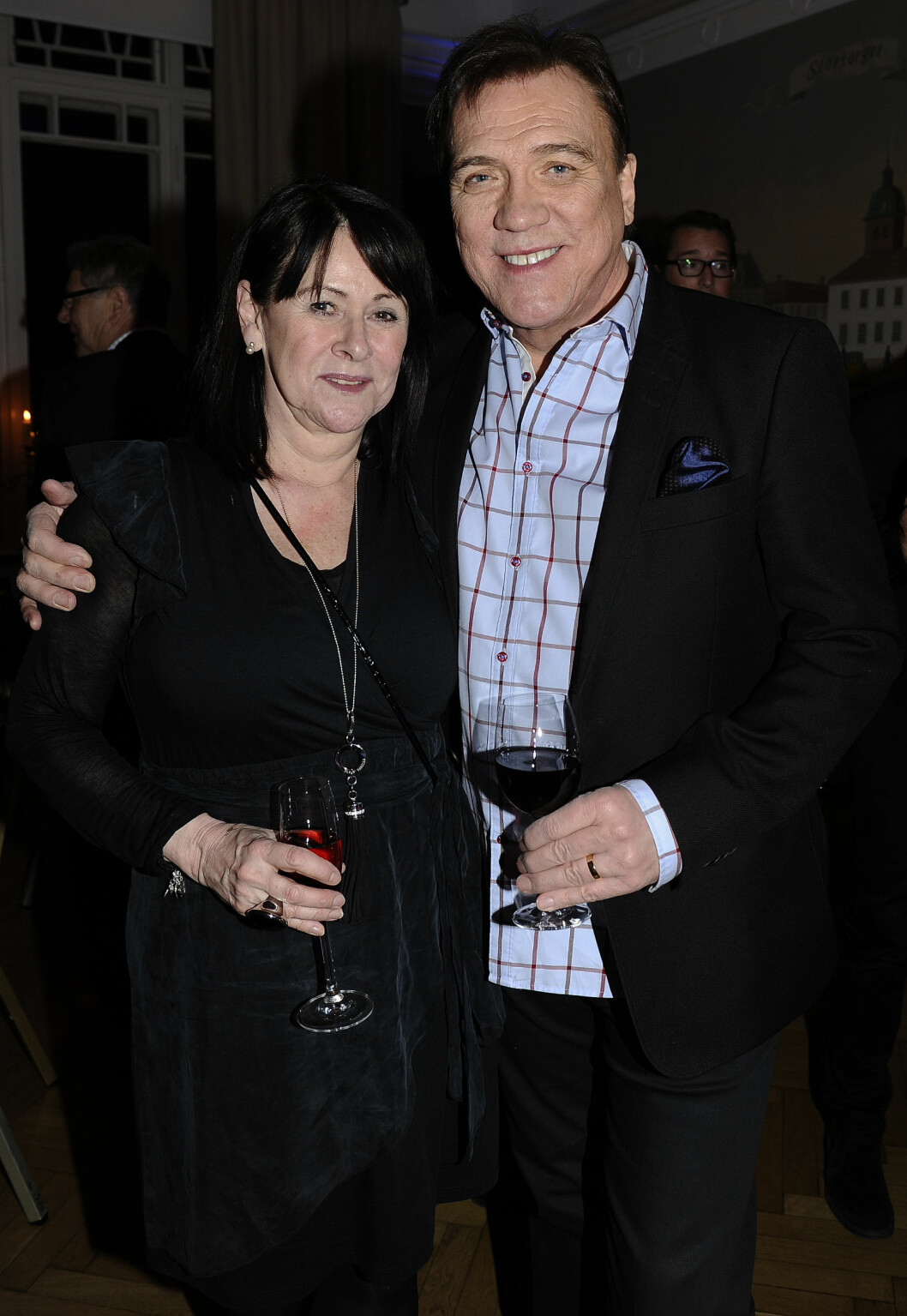 Christer Sjögren med sin fru Birgitta Sjögren Melodifestivalen 2012 deltävling 4 i Malmö efterfesten 2012.