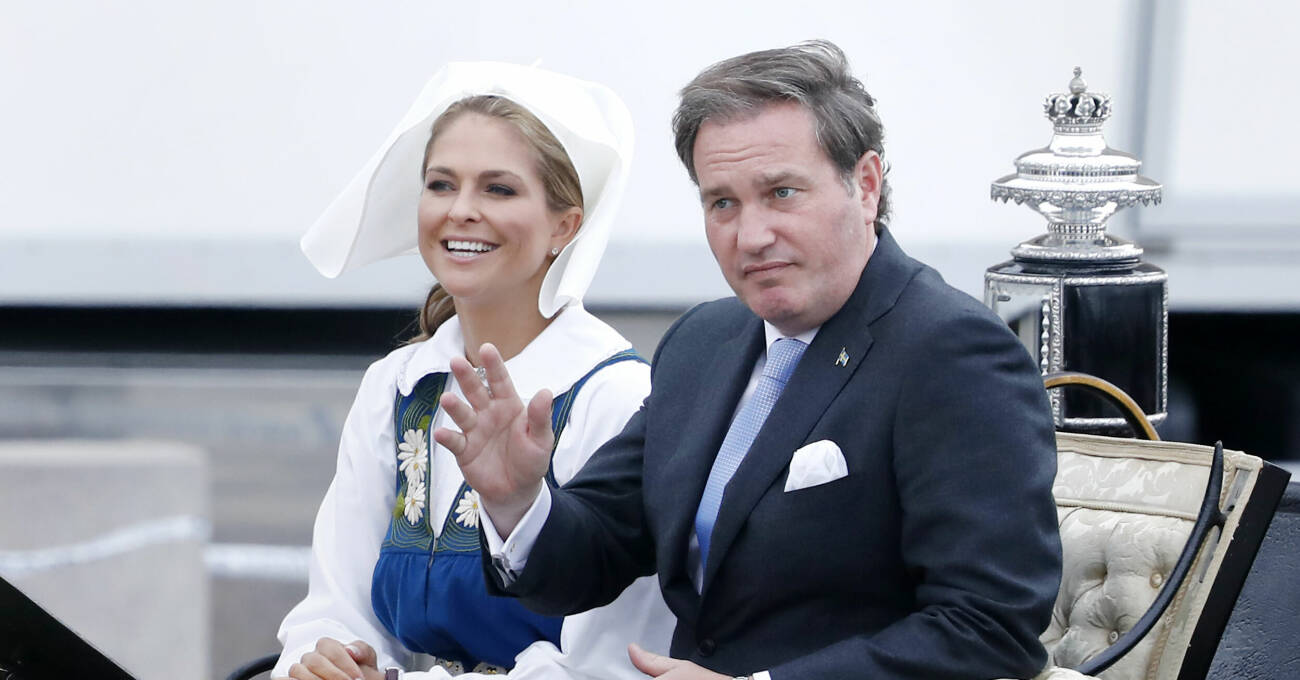 Prinsessan Madeleine och Chris O'Neill närvarade under nationaldagen 2018.