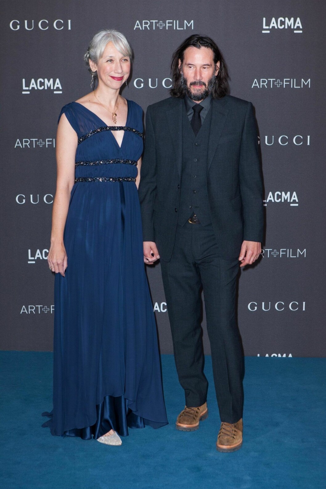 Keanu Reeves dök upp med nya kärleken Alexandra Grant på konst- och filmgalan i Los Angeles. Keanu Reeves och Alexandra Grant