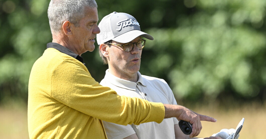 Jesper Parnevik och prins Daniel spelar golf tillsammans