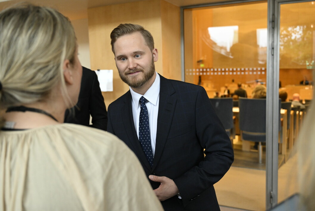 Sverigedemokraten Henrik Vinge.