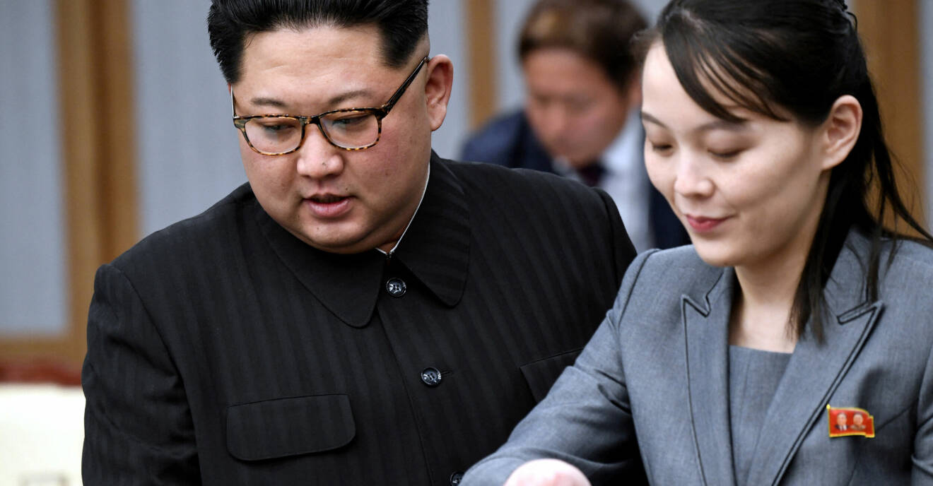 Kim Jong-Un och hans lillasyster Kim Yo-Jong.