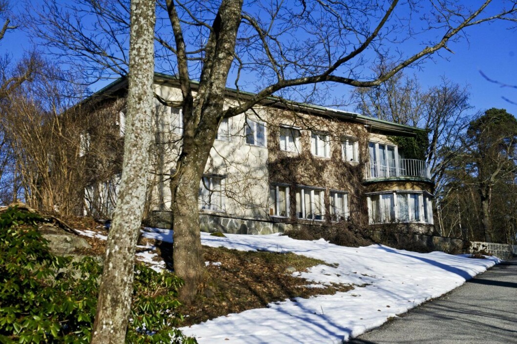 Så här såg Villa Solbacken ut när prins Carl Philip ärvde det 2013. Villa Solbacken 2013