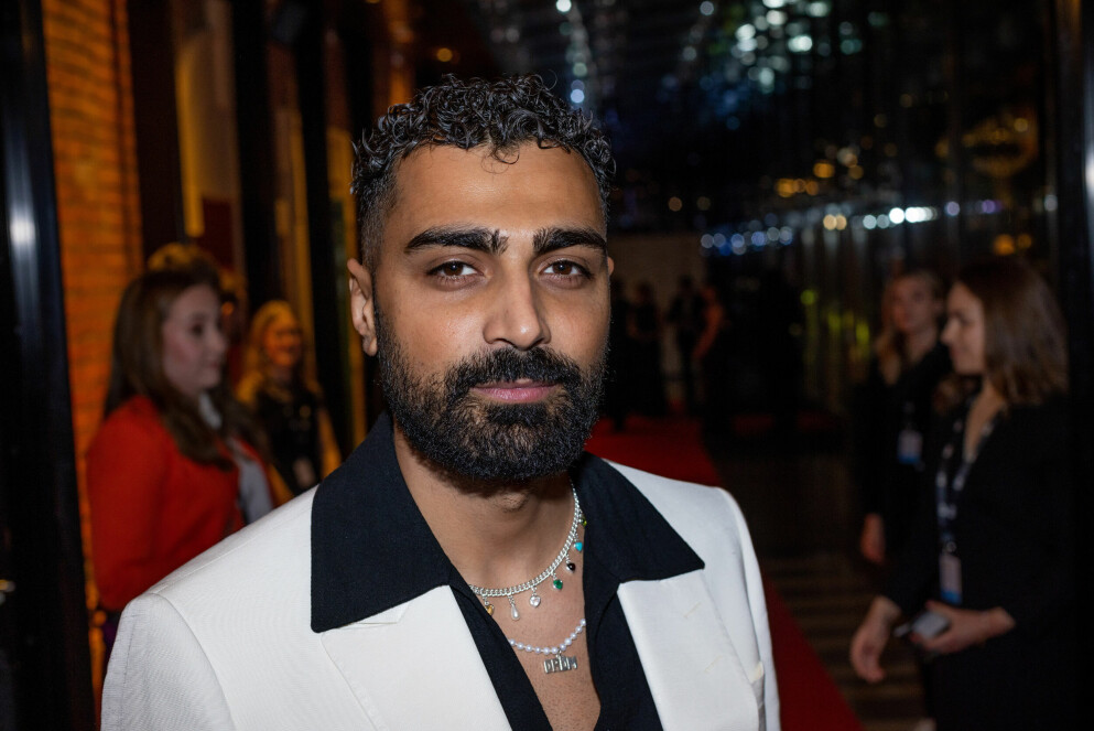 Alexander Abdallah på Guldbaggegalan 2022. Alexander